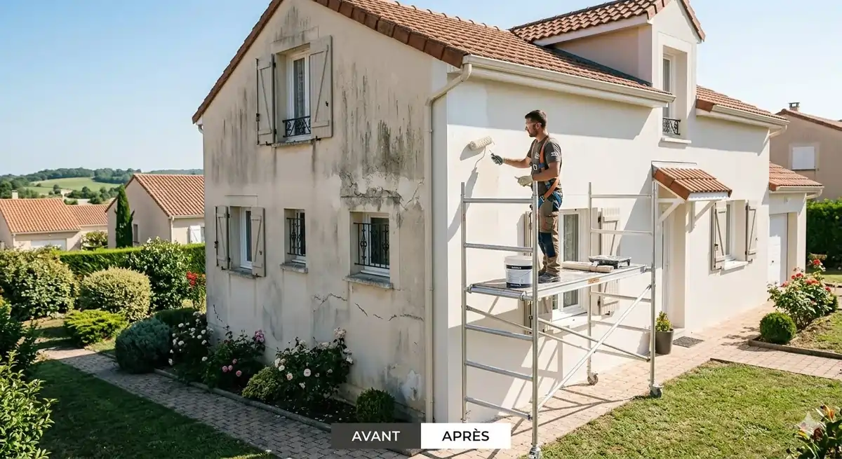 Ravalement et peinture de façade par CD Artisan